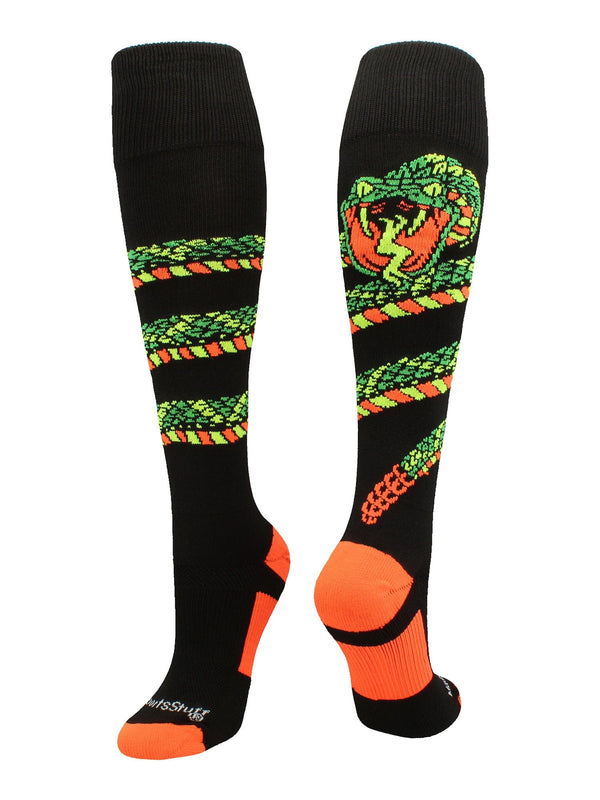 MadSportsStuff socks Crazy Snake Over the Calf Athletic Socks