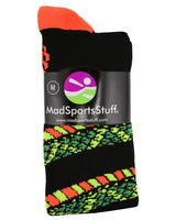 MadSportsStuff socks Crazy Snake Over the Calf Athletic Socks