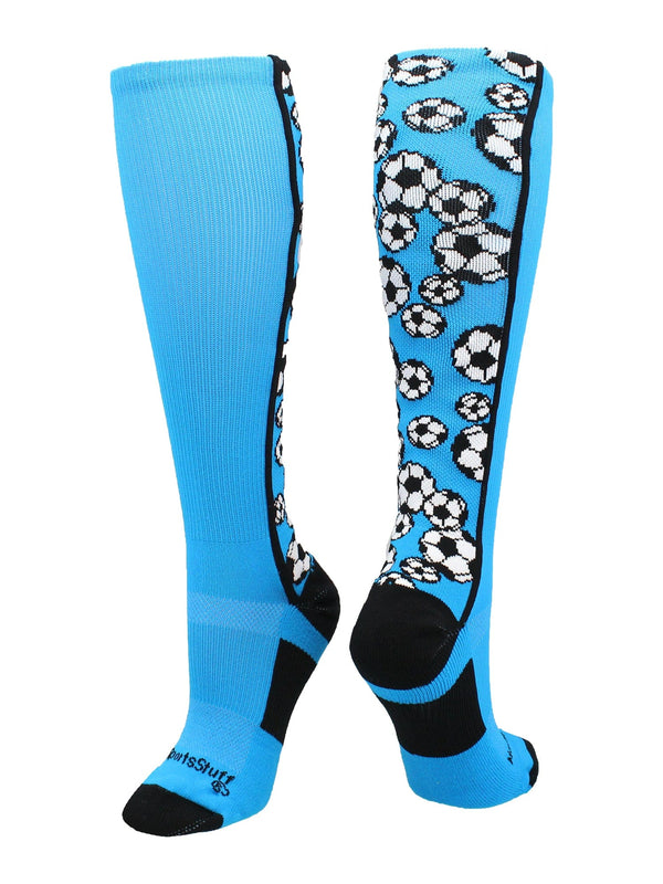 MadSportsStuff socks Crazy Soccer Socks with Soccer Balls over the calf (multiple colors)