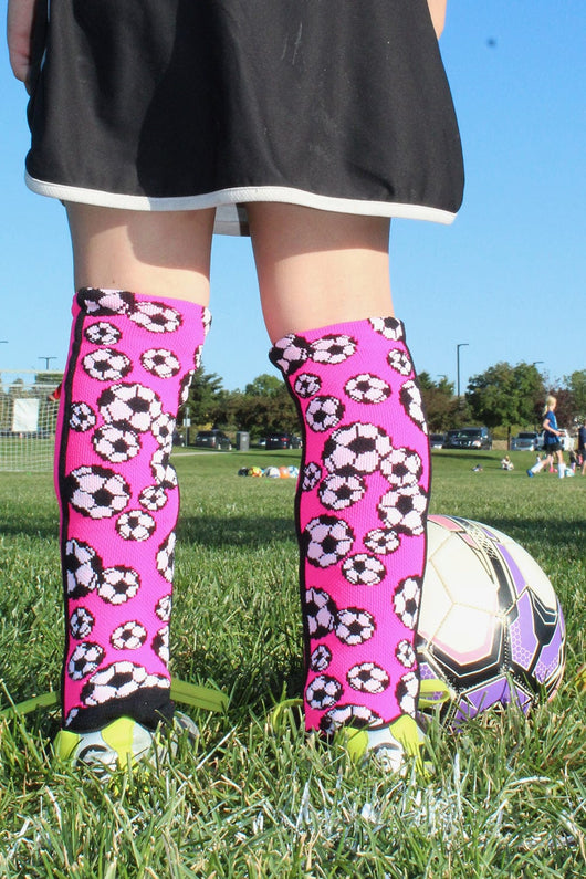 MadSportsStuff socks Crazy Soccer Socks with Soccer Balls over the calf (multiple colors)