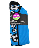MadSportsStuff socks Crazy Soccer Socks with Soccer Balls over the calf (multiple colors)