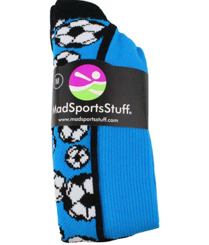 MadSportsStuff socks Crazy Soccer Socks with Soccer Balls over the calf (multiple colors)