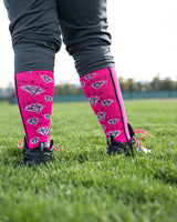 MadSportsStuff socks Crazy Socks with Diamonds Over the Calf  (multiple colors)