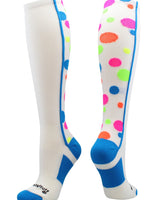 MadSportsStuff socks Crazy Socks with Dots Over the Calf Socks Multi Colors