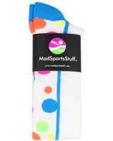 MadSportsStuff socks Crazy Socks with Dots Over the Calf Socks Multi Colors