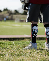 MadSportsStuff socks Crazy Socks with Laser Skull and Crossbones Over the Calf Socks
