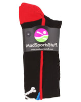 MadSportsStuff socks Crazy Socks with Laser Skull and Crossbones Over the Calf Socks