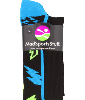 MadSportsStuff socks Crazy Socks with Lightning Bolts (multiple colors)