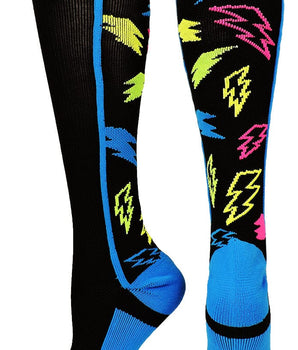 MadSportsStuff socks Crazy Socks with Lightning Bolts (multiple colors)