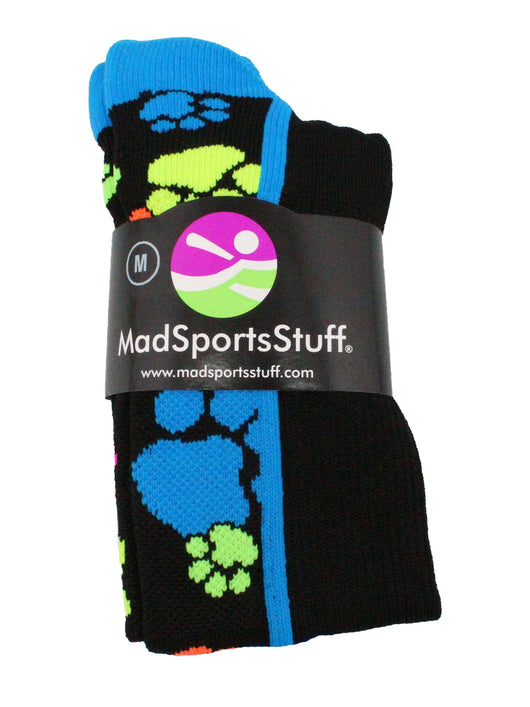 MadSportsStuff socks Crazy Socks with Paws Over the Calf (multiple colors)