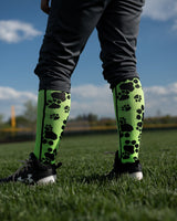 MadSportsStuff socks Crazy Socks with Paws Over the Calf (multiple colors)