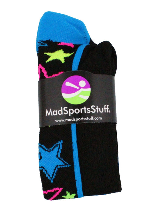 MadSportsStuff socks Crazy Socks with Stars Over the Calf Socks (multiple colors)