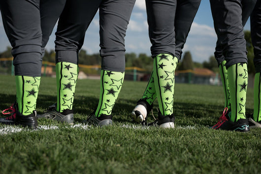 MadSportsStuff socks Crazy Socks with Stars Over the Calf Socks (multiple colors)