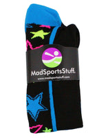 MadSportsStuff socks Crazy Socks with Stars Over the Calf Socks (multiple colors)