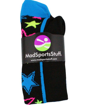 MadSportsStuff socks Crazy Socks with Stars Over the Calf Socks (multiple colors)