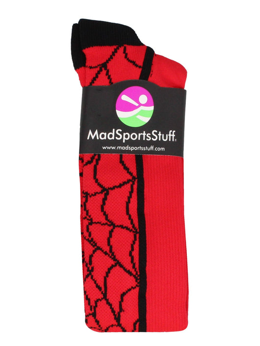 MadSportsStuff socks Crazy Spider Web Over the Calf Athletic Socks