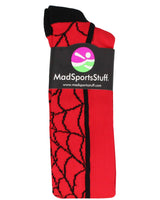 MadSportsStuff socks Crazy Spider Web Over the Calf Athletic Socks