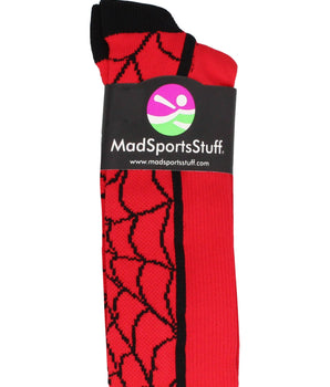 MadSportsStuff socks Crazy Spider Web Over the Calf Athletic Socks