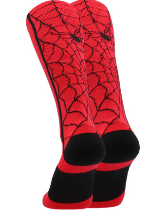 MadSportsStuff socks Crazy Spider Web Over the Calf Athletic Socks