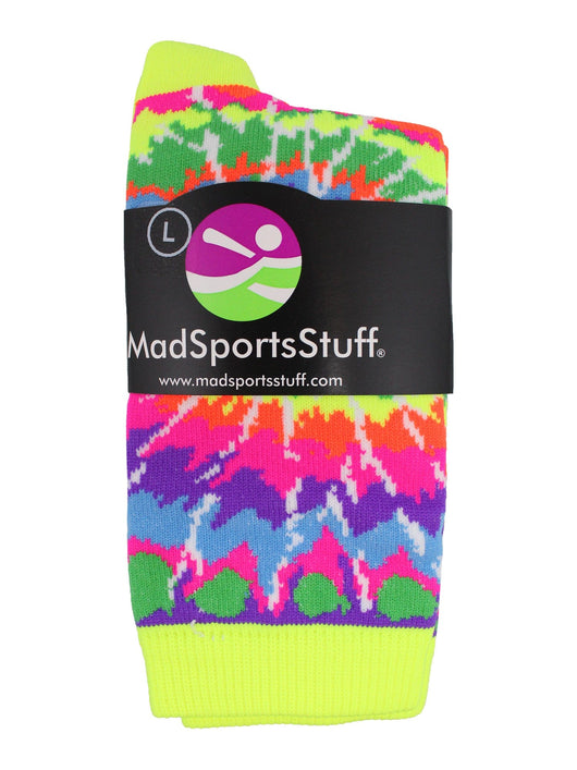 MadSportsStuff socks Crazy Tie Dye Crew Socks Girls or Boys