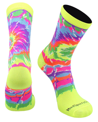 MadSportsStuff socks Crazy Tie Dye Crew Socks Girls or Boys