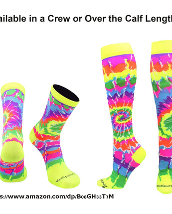MadSportsStuff socks Crazy Tie Dye Socks Over the Calf
