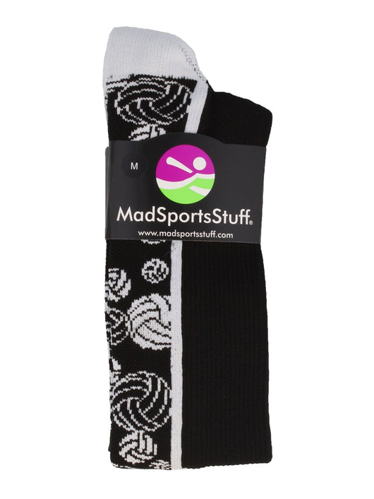 MadSportsStuff socks Crazy Volleyball Logo Over the Calf Socks (multiple colors)