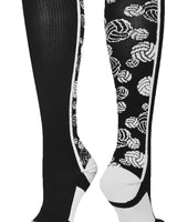 MadSportsStuff socks Crazy Volleyball Logo Over the Calf Socks (multiple colors)