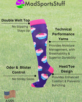 MadSportsStuff socks Cupcake Socks Over the Calf Length