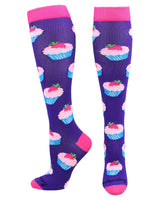 MadSportsStuff socks Cupcake Socks Over the Calf Length