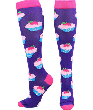 MadSportsStuff socks Cupcake Socks Over the Calf Length