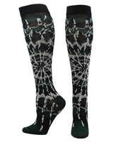MadSportsStuff socks Dark Green/Black/White / Medium Crazy Tie Dye Socks Over the Calf