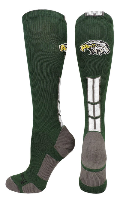 MadSportsStuff socks Dark Green/White / Large Eagles Logo Over the Calf Socks (multiple colors)
