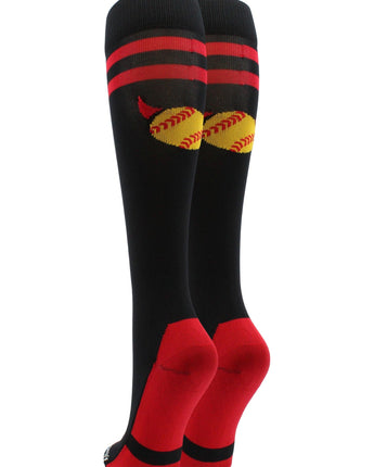 MadSportsStuff socks Devils Tall Socks for Softball