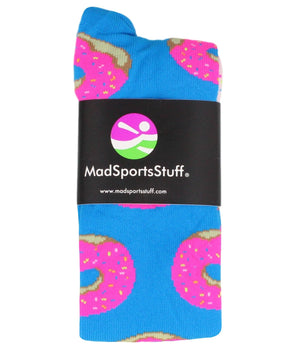 MadSportsStuff socks Donut Socks with Pink Frosting and Sprinkles