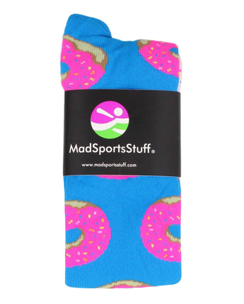 MadSportsStuff socks Donut Socks with Pink Frosting and Sprinkles