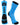 MadSportsStuff socks Electric Blue/Black / Medium Basketball Socks with Basketball Logo Athletic Crew Socks - made in the USA