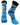 MadSportsStuff socks Electric Blue/Black/White / Small Crazy Tie Dye Crew Socks Girls or Boys