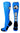 MadSportsStuff socks Electric Blue/Black/White / Small Soccer Socks with Soccer Ball Logo Over the Calf (multiple colors)