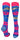 MadSportsStuff socks Electric Blue/Neon Pink / Large Happy Dolphins Athletic Over the Calf Socks