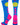 MadSportsStuff socks Electric Blue/Neon Pink / Large Softball Logo Athletic Crew Socks (multiple colors)