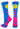 MadSportsStuff socks Electric Blue/Neon Pink / Large Softball Logo Athletic Crew Socks (multiple colors)