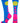 MadSportsStuff socks Electric Blue/Neon Pink / Large Softball Logo Athletic Crew Socks (multiple colors)