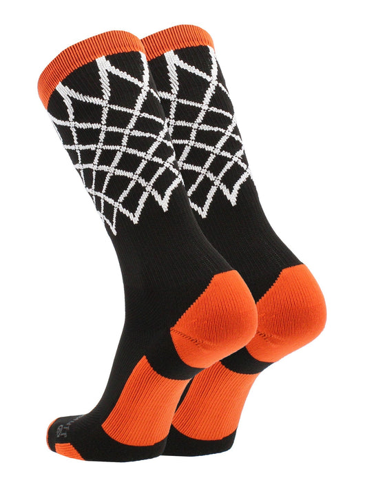 MadSportsStuff socks Elite Basketball Socks with Net Crew length - made in the USA