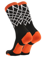 MadSportsStuff socks Elite Basketball Socks with Net Crew length - made in the USA