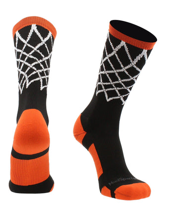 MadSportsStuff socks Elite Basketball Socks with Net Crew length - made in the USA