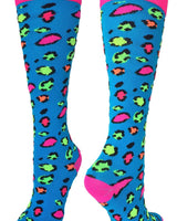 MadSportsStuff socks Exotic Leopard Over The Calf Athletic Socks