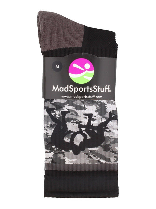 MadSportsStuff socks Fighting Wrestlers Athletic Crew Socks (multiple colors)