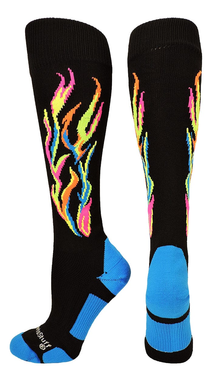 よく見る「芸能人が愛用 Soccer Socks MadSportsStuff – Calf the Over Style Soccer Flame 服&ファッション小物