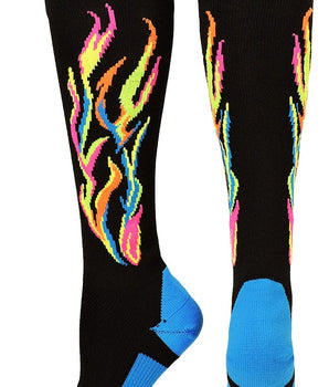 MadSportsStuff socks Flame Soccer Style Over the Calf Athletic Socks (multiple colors)
